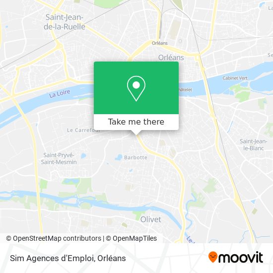 Sim Agences d'Emploi map