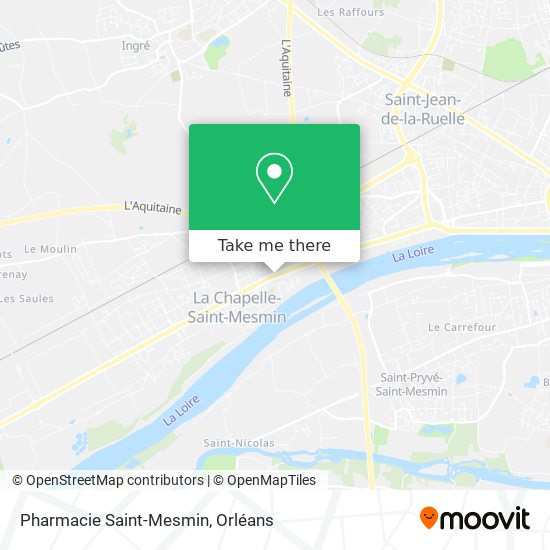 Mapa Pharmacie Saint-Mesmin