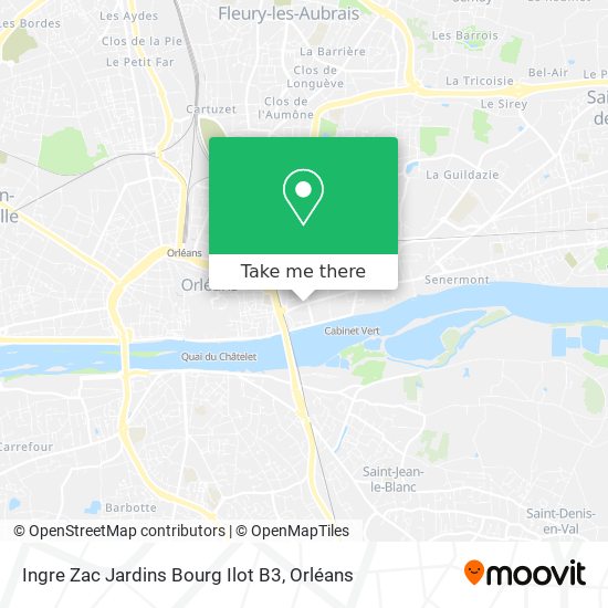 Ingre Zac Jardins Bourg Ilot B3 map