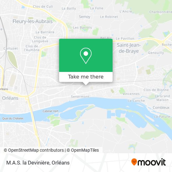 M.A.S. la Devinière map
