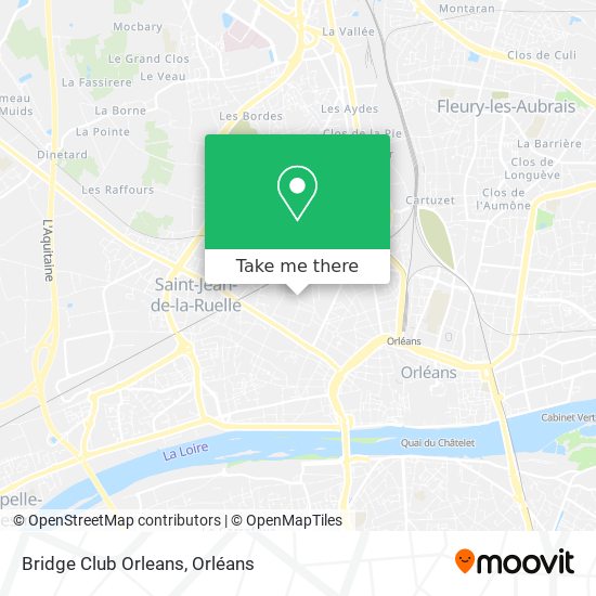 Bridge Club Orleans map