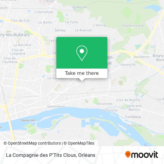 La Compagnie des P'Tits Clous map
