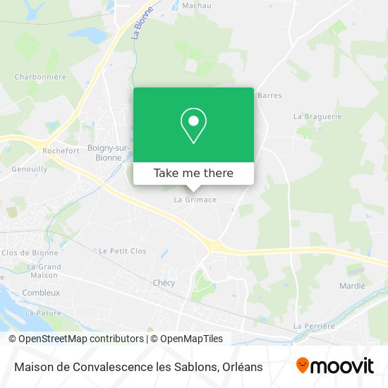 Mapa Maison de Convalescence les Sablons