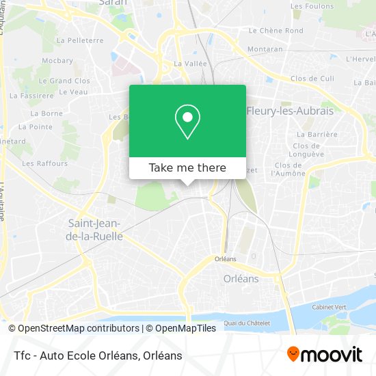 Tfc - Auto Ecole Orléans map