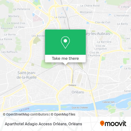 Aparthotel Adagio Access Orléans map