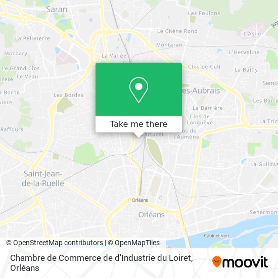 Chambre de Commerce de d'Industrie du Loiret map