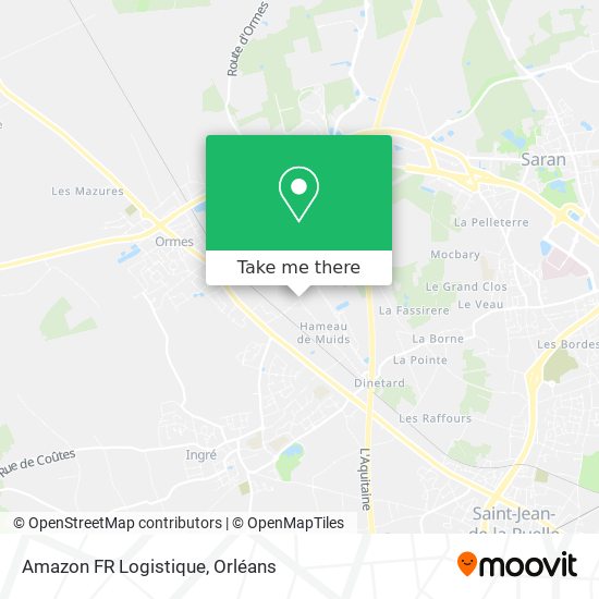 Amazon FR Logistique map