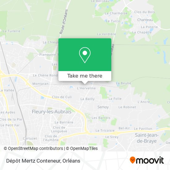 Dépôt Mertz Conteneur map