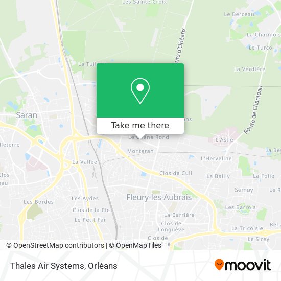 Thales Air Systems map