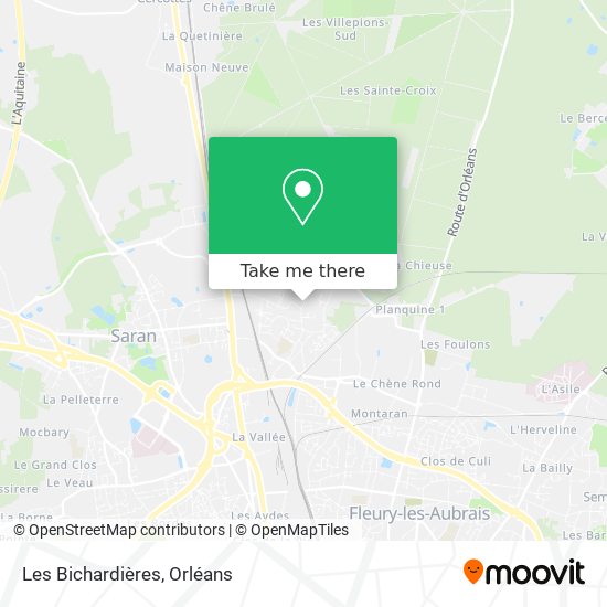 Les Bichardières map