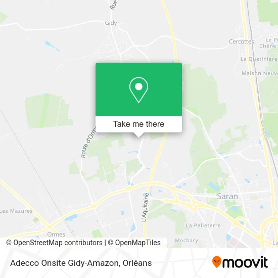 Adecco Onsite Gidy-Amazon map