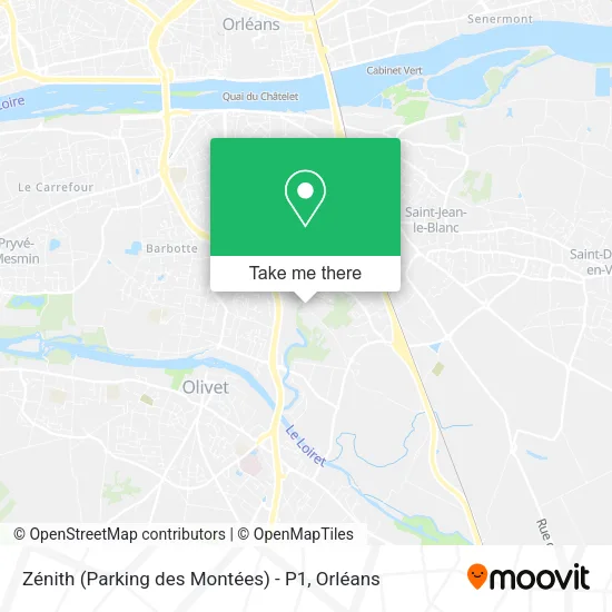 Zénith (Parking des Montées) - P1 map