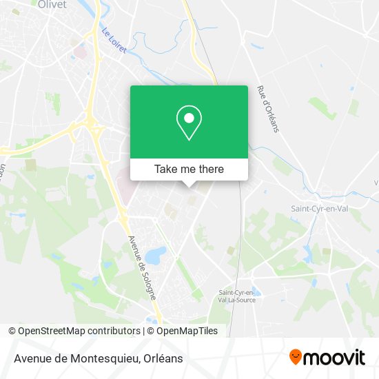 Avenue de Montesquieu map