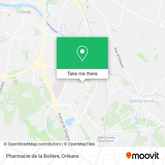 Mapa Pharmacie de la Bolière