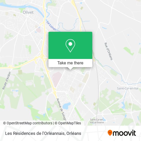 Les Résidences de l'Orléannais map