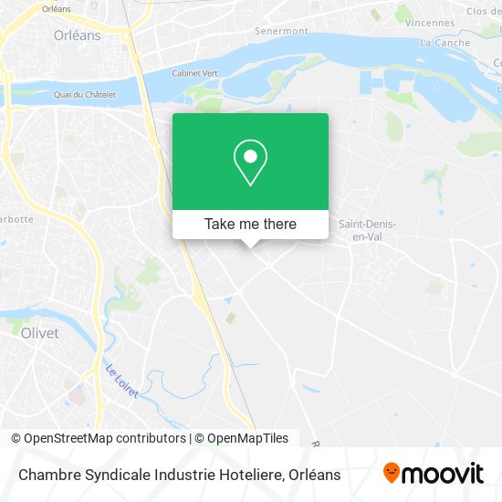 Chambre Syndicale Industrie Hoteliere map