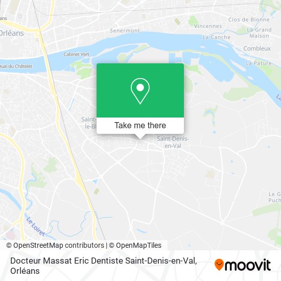 Mapa Docteur Massat Eric Dentiste Saint-Denis-en-Val
