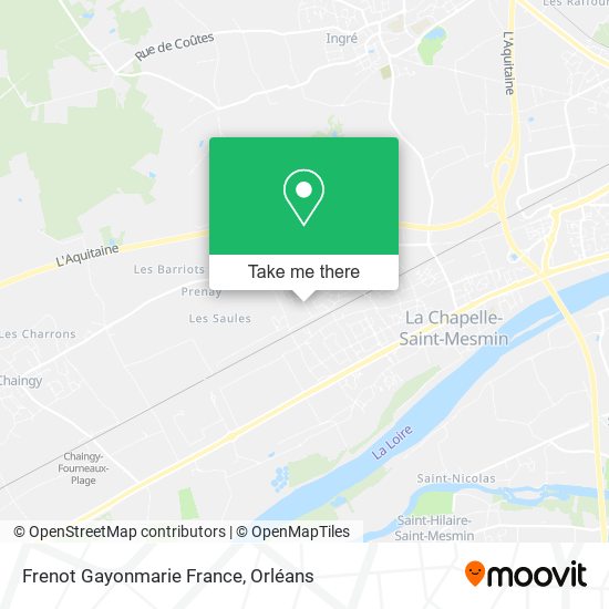 Mapa Frenot Gayonmarie France