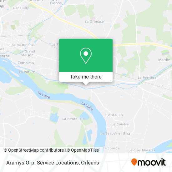 Aramys Orpi Service Locations map