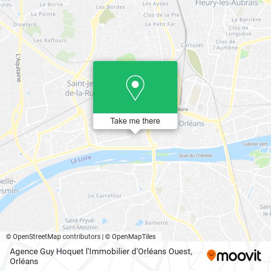 Agence Guy Hoquet l'Immobilier d'Orléans Ouest map