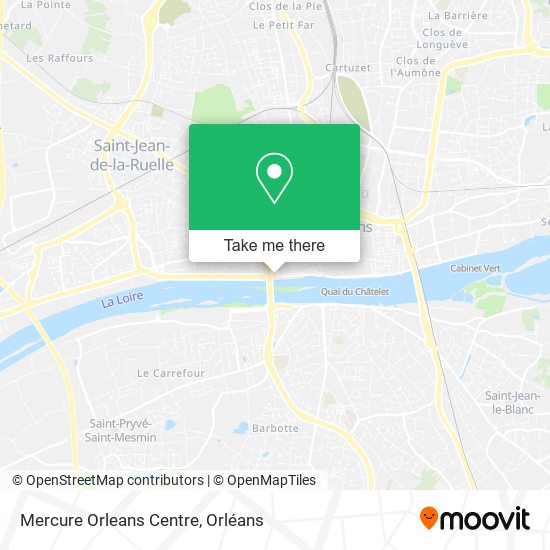 Mercure Orleans Centre map