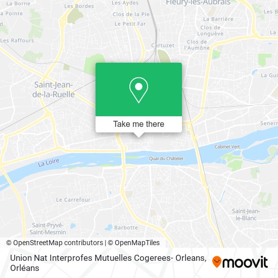 Union Nat Interprofes Mutuelles Cogerees- Orleans map