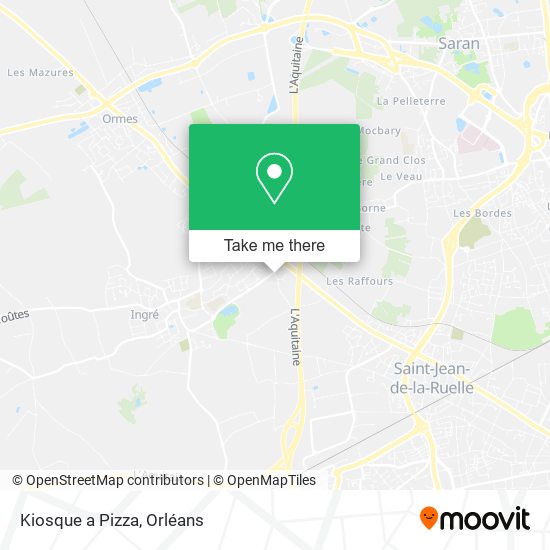 Mapa Kiosque a Pizza