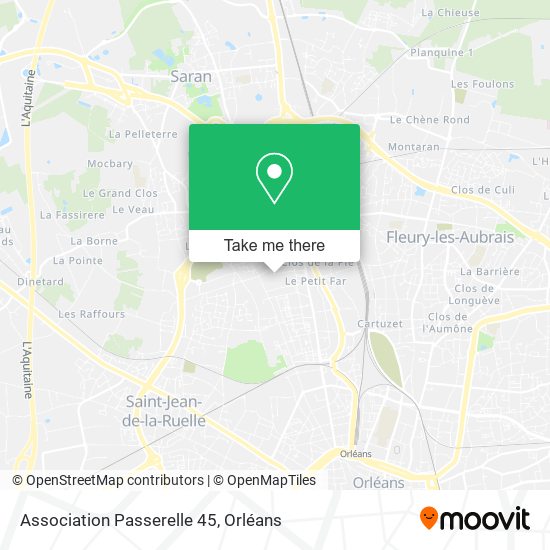 Association Passerelle 45 map