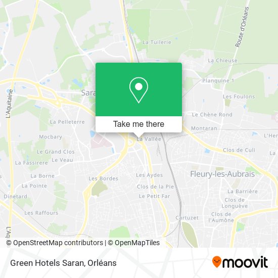 Green Hotels Saran map