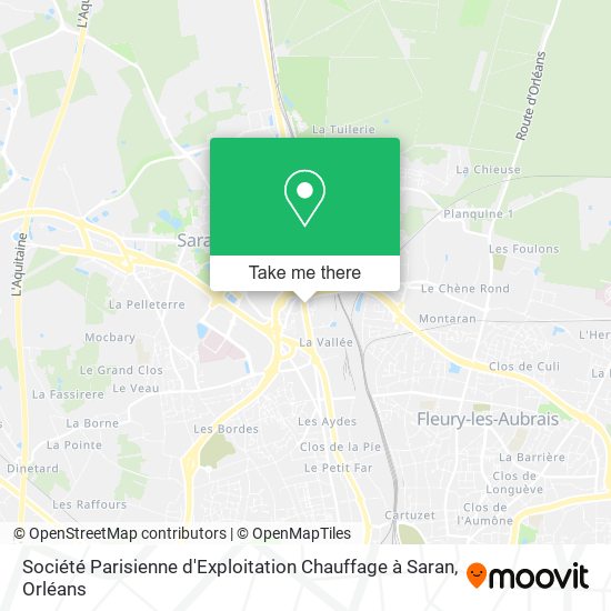 Société Parisienne d'Exploitation Chauffage à Saran map