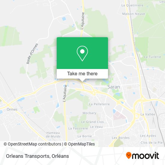 Mapa Orleans Transports