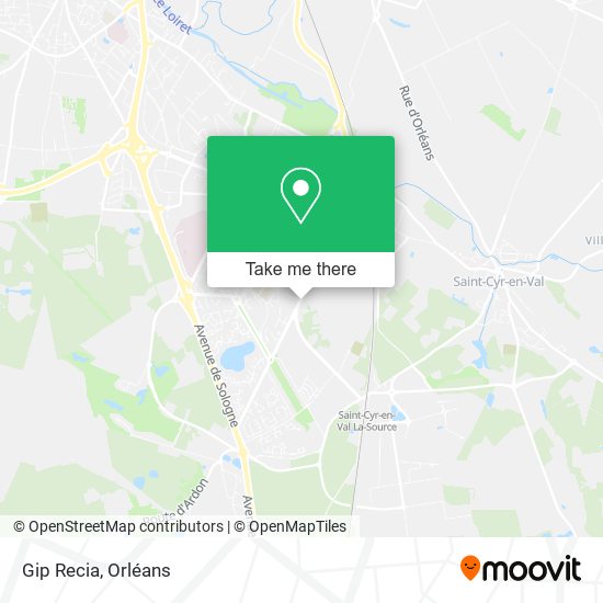 Gip Recia map