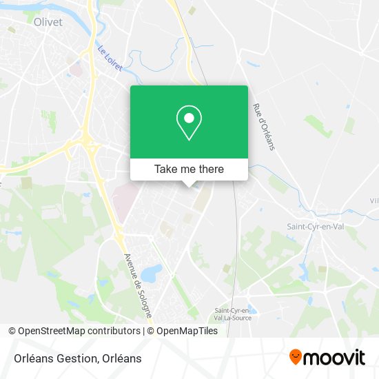 Orléans Gestion map