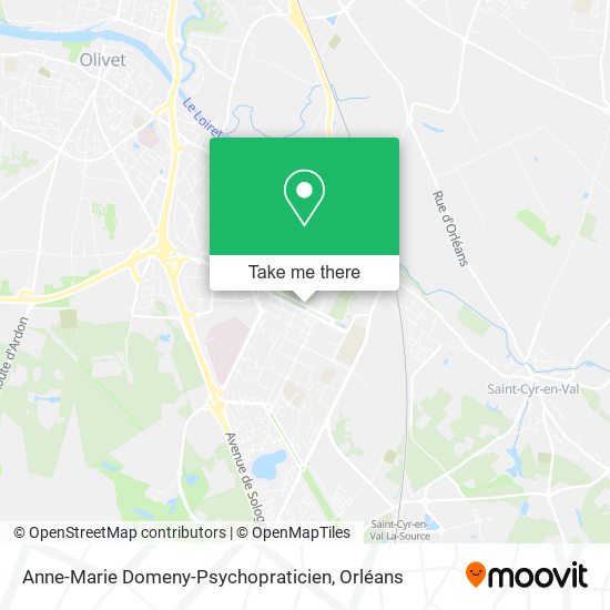 Mapa Anne-Marie Domeny-Psychopraticien