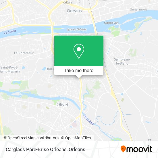 Mapa Carglass Pare-Brise Orleans