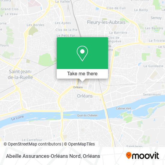 Mapa Abeille Assurances-Orléans Nord