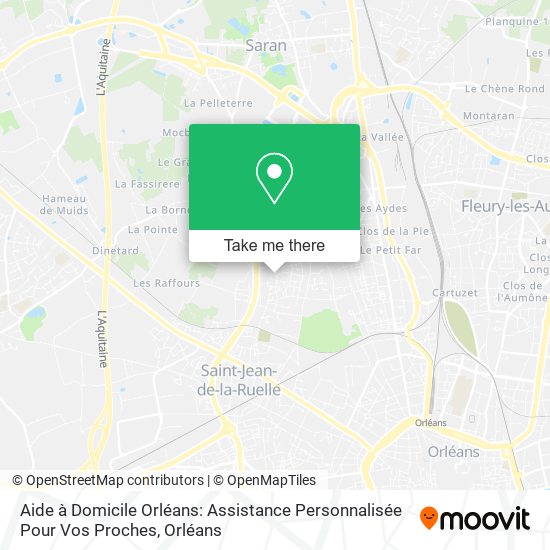 Aide à Domicile Orléans: Assistance Personnalisée Pour Vos Proches map