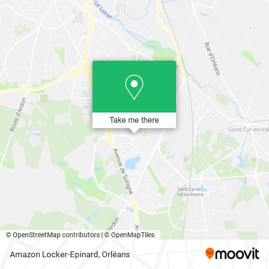 Amazon Locker-Epinard map