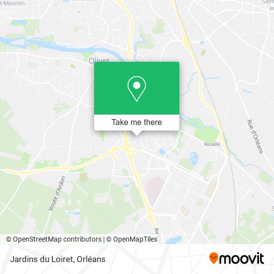 Jardins du Loiret map