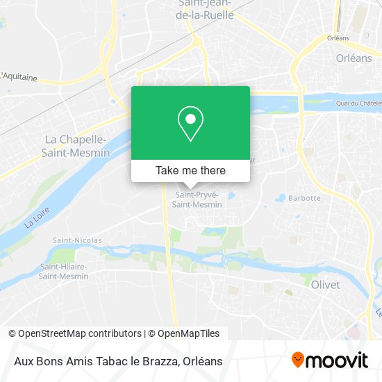 Mapa Aux Bons Amis Tabac le Brazza