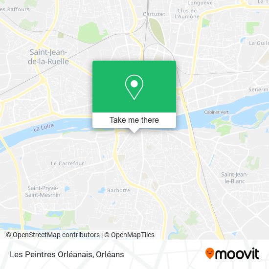 Les Peintres Orléanais map