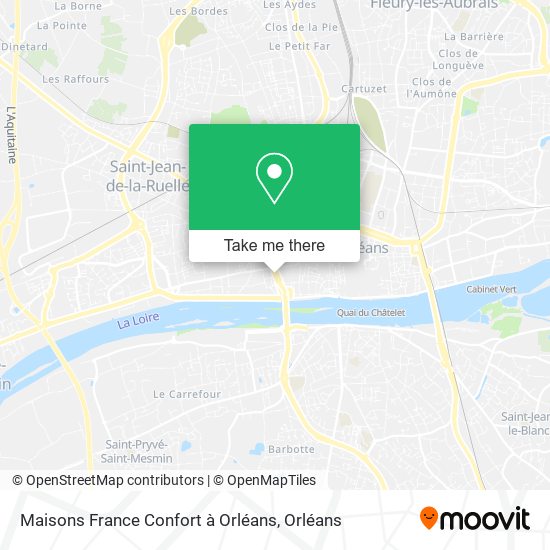 Maisons France Confort à Orléans map