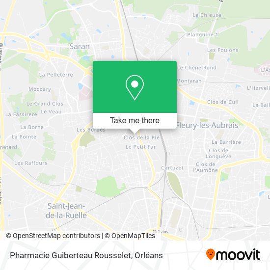 Pharmacie Guiberteau Rousselet map