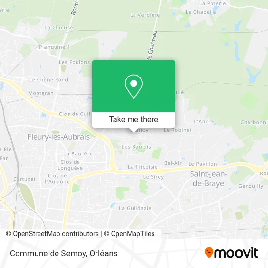 Commune de Semoy map