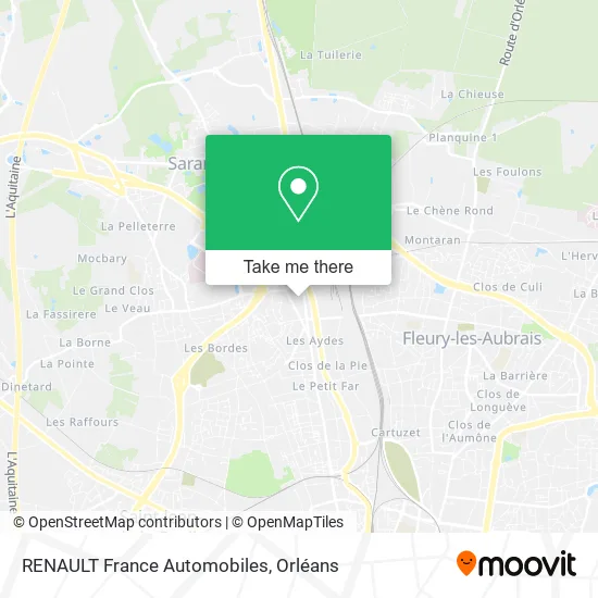 RENAULT France Automobiles map