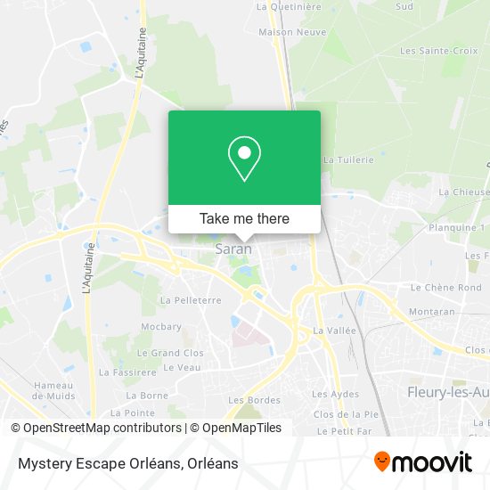 Mystery Escape Orléans map