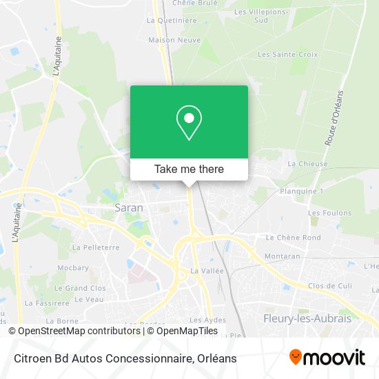 Citroen Bd Autos Concessionnaire map