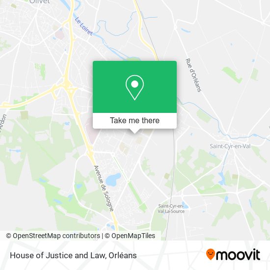 House of Justice and Law map