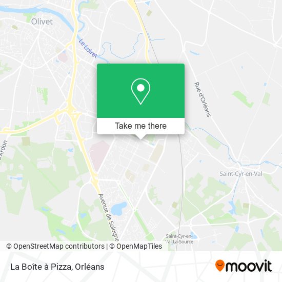 La Boîte à Pizza map