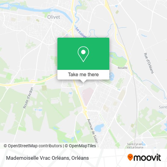 Mademoiselle Vrac Orléans map